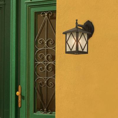 SL084.411.01 Светильник уличный настенный ST-Luce Черный/Черный, Прозрачный E27 1*60W