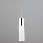 Подвесной светодиодный светильник в стиле лофт 50135/1 LED хром / белый
