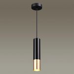 3876/1L HIGHTECH ODL19 405 черный с золотом Подвесной светильник GU10 1*50W 220V KIKO