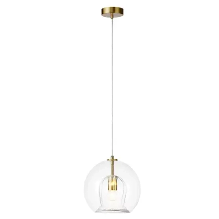 Светильник подвесной Crystal Lux LUISA SP1 BRASS/TRANSPARENT 0840/201