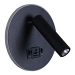 86203-9.2-001KT LED12W+USB BK светильник настенный