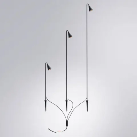 Грунтовый светильник Arte Lamp MULIPHEIN A1084PA-3BK, 3хLED