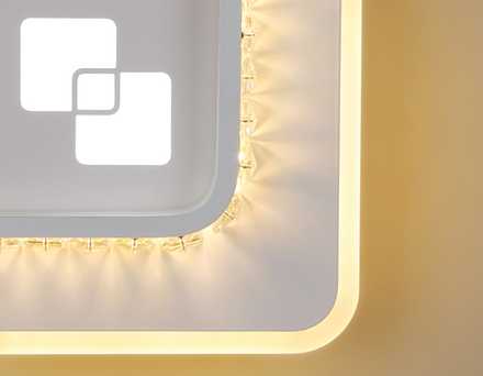 Настенный светодиодный светильник FA231 WH белый LED 4200K/4200K/6400K 30W 210*210*50