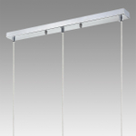 8102/3A COMFI LN26 408 хром/прозрачный металл/металл Подвес Е14 3*40W 220V ISHA