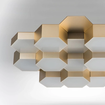 750161 Люстра потол FAVO LED-80W 3840LM Satin Gold 3000K Lightstar