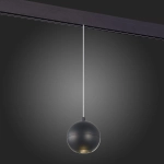 ST354.433.12 Магнитный трековый светильник подвесной Черный LED 1*12W 3000K 750Lm Ra>80 36° IP20 D100xH92 48V