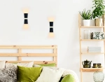 Настенный светодиодный светильник FW196 BK/S черный/песок LED 3000K 12W 70*200*100