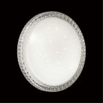 2036/DLN PALE SN 197 Светильник пластик/белый/прозрачный LED 48Вт 3000/4000/6000K D400 IP43 CCT BRISA