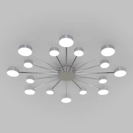 Потолочный светодиодный светильник с пультом управления 90242/16 хром, LED