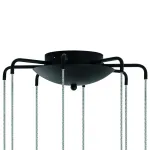 L8T747247 Люстра TUBO LED 40W 2560LM 25G ЧЕРНЫЙ 4000K (574737+747247 (8шт)