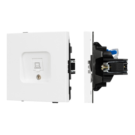 Механизм компьютерной розетки SCT-TENDO-MPC1-PL-WH (RJ-45, CAT6) (Arlight, -)