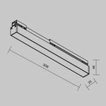 Уличный трековый светильник Basis Exility IP 4000К 12Вт 120° черный O-TR02-1-S-12WB4K. TM Maytoni