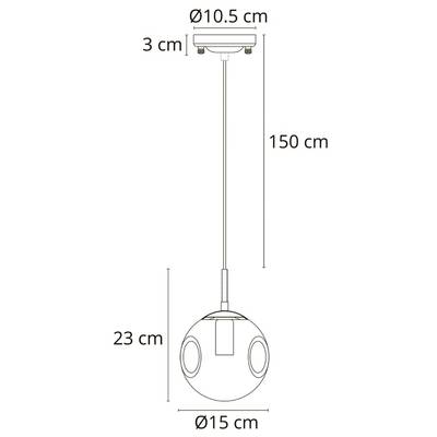 Подвесной светильник Arte Lamp TUREIS A9915SP-1PB, 1хE14
