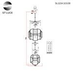 SL1234.103.08 Люстра подвесная ST-Luce Никель/Прозрачный, Никель E14 8*60W
