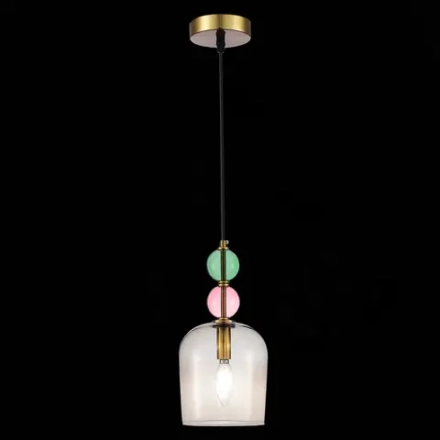 SL2000.223.01 Подвес ST-Luce Золотистый/Розовый E14 1*40W