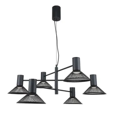 Подвесная люстра Metrics 4623-6P, 6*LED*6W, 3960LM, 3000K. ТМ F-Promo