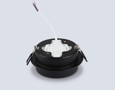 Светильник встраиваемый TN6708 BK черный IP44 GX53 max 15W D105*45