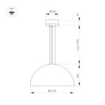 Светильник SP-RESTO-HANG-R1200-200W Warm3000 (BK, 100 deg, 230V) (Arlight, IP20 Металл, 3 года)