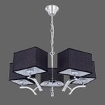 Citilux Эвора Квадро CL460252 Люстра с чёрными абажурами