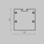 Комплект заглушек (для профиля 72×36) 2 шт., ALM-7236T-S-EC 642083. TM Maytoni