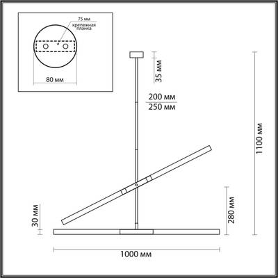 4306/4 HIGHTECH ODL22 295 золото Потолочный светильник IP20 G9 4*40W SOHO
