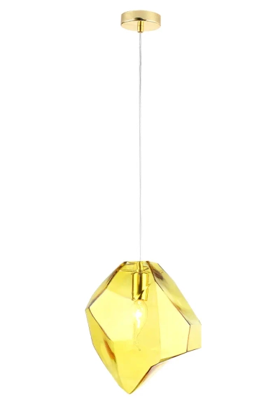 Светильник подвесной Crystal Lux NUESTRO SP1 GOLD/AMBER 3421/201