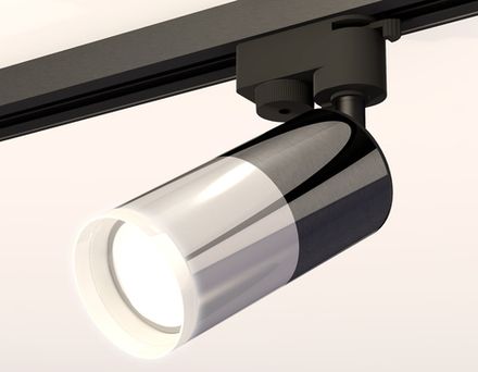 Комплект трекового однофазного светильника с акрилом XT6305002 PSL/DCH/FR серебро полированное/черный хром/белый матовый MR16 GU5.3 (A2521, C6303, A2010, C6305, N6246)