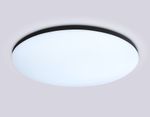 Потолочный светодиодный светильник с Wi-Fi Яндекс Алисой/Tuya/Smart Home/Alexa FZ2005 BK черный IP54 25W 3000K-6500K+RGB D370*55 (ПДУ ИК)