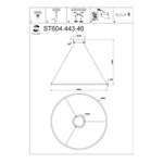 ST604.443.46 Светильник подвесной ST-Luce Черный/Белый LED 1*46W 4000K