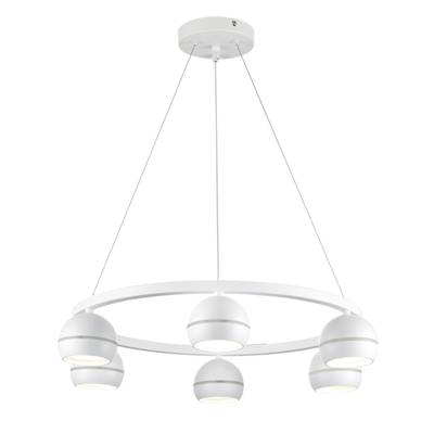 8254/6 COMFI LN25 белый, металл Светильник подвесной LED GX53 6*7W 220V LUAZANA