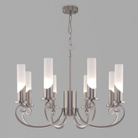 Умная классическая подвесная люстра 60117/8 никель