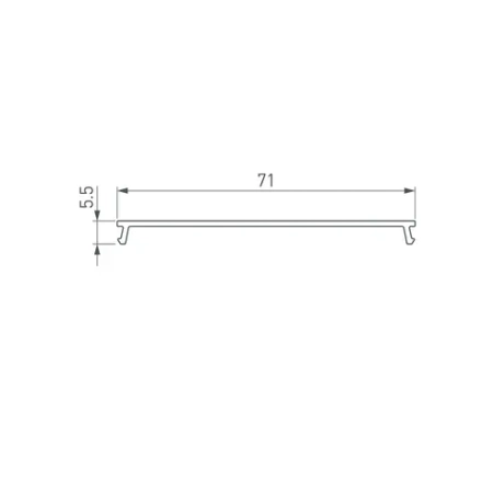 Экран ARH-LINIA72-FANTOM-2000 Opal (Arlight, Пластик)