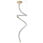5008/132L L-VISION ODL23 579 золотой/прозрачный/металл/акрил Люстра LED 132W 4000K 6600Лм CRYSTAL