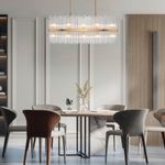 Умная подвесная люстра со стеклянным рассеивателем 486/10