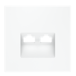 VLS001402 Накладка для розетки компьютерной двойной RJ45+RJ45 кат.6, S70 (белый матовый). (ТМ Maytoni)