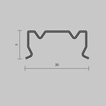 Комплект креплений (для профиля 18×06) 4 шт., ALM-1806-MT 642076. TM Maytoni