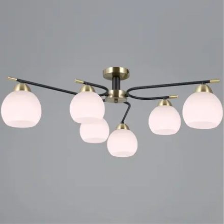 IL0638-6CSQ-24 AB BK LIBRA светильник потолочный ILLUMICO, E27х6