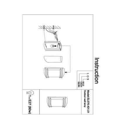 SL076.401.01 Светильник уличный настенный ST-Luce Черный/Белый E27 1*60W