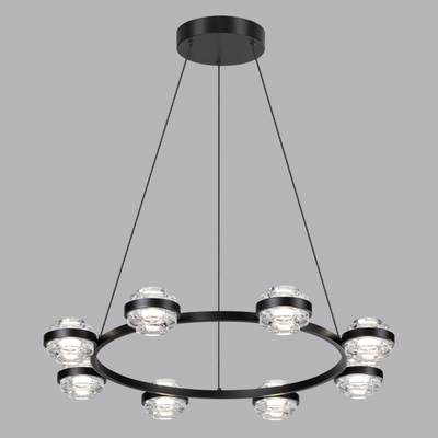 5031/50L L-VISION ODL24 391 чёрный/металл/акрил Люстра LED 50W 4000K 4310лм KLOT