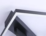 Потолочный светодиодный светильник FL51466/1+1 BK черный 85W 3000K-6400K+4200K 600*600*110 (ПДУ РАДИО 2.4G)