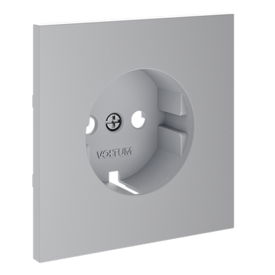 VLS000616 Накладка для розетки с заземлением, S70 (серый). (ТМ Maytoni)