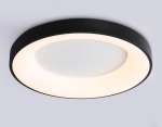 Потолочный светодиодный светильник FZ1403 BK черный IP20 48W 3000K-6500K D500*50 (ПДУ ИК)