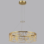 7060/44L HIGHTECH ODL26 287 светильник нерж/сталь золото IP20 LED 44W 3960Лм 3000K 220V ZAHA