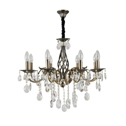 Подвесной светильник Escada 2107/8P E14*40W Antique Brass