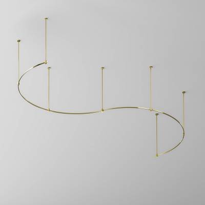 Шинопровод круглый из полукругов 1800мм Flarity латунь TRX154-2SR-D1800-BS. TM Maytoni