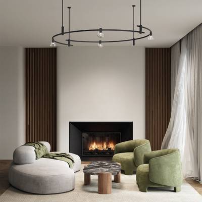 Esthetic Magnetic Шинопровод Round черный Ø1500 85217/00