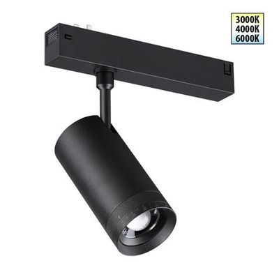 359961 PORT NT25 224 черный Трековый светильник с переключ. цв. темпер. IP20 LED 15W 3000К\4000К\6000К 90-240V VECTOR