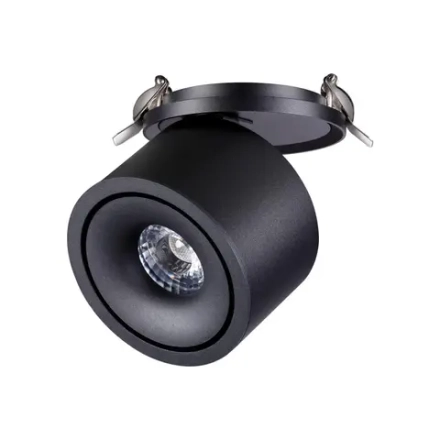 358775 SPOT NT21 526 черный Светильник встраиваемый светодиодный IP20 LED 15W 4000K 1300Лм 100-265V GRODA