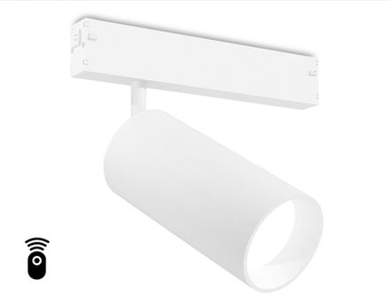 Светильник светодиодный диммируемый для шинопровода Magnetic 220V GL1231 WH белый IP20 24W 3000K-6400K 36° D65*140 (Без ПДУ)