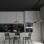 358591 OVER NT21 228 черный/золото Светильник накладной светодиодный, провод 2м IP20 LED 4000K 18W 220-240V PILZ